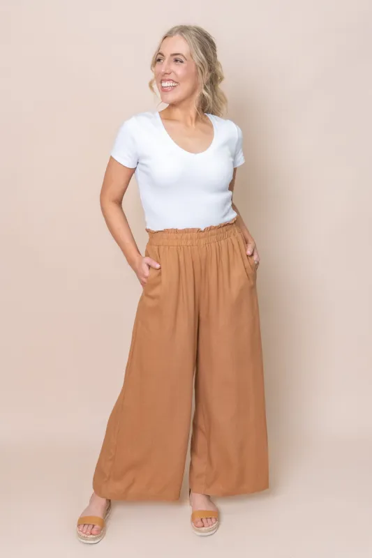 Arianna Pants in Tan - Final Sale sold by Always Alice