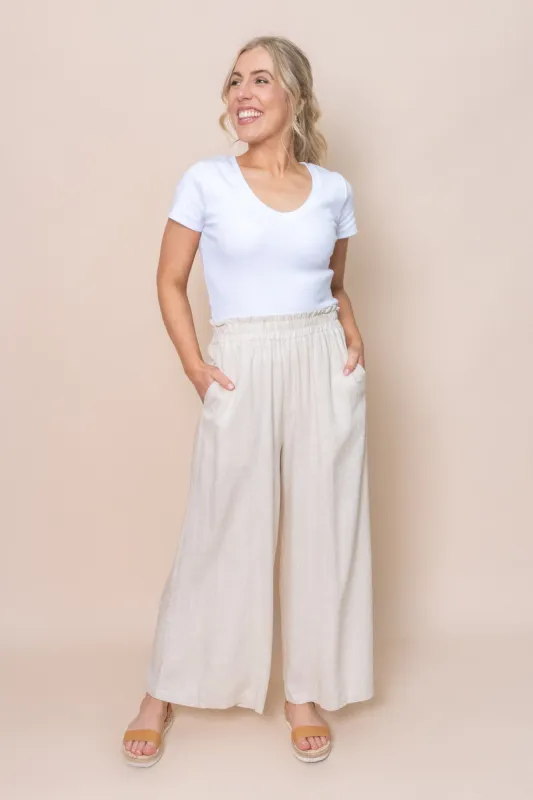 Arianna Pants in Sand - Final Sale sold by Always Alice
