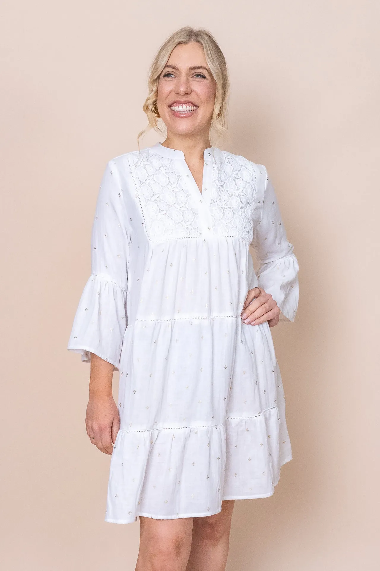 Gabbi Dress in White - Final Sale sold by Always Alice product image thumbnail 2