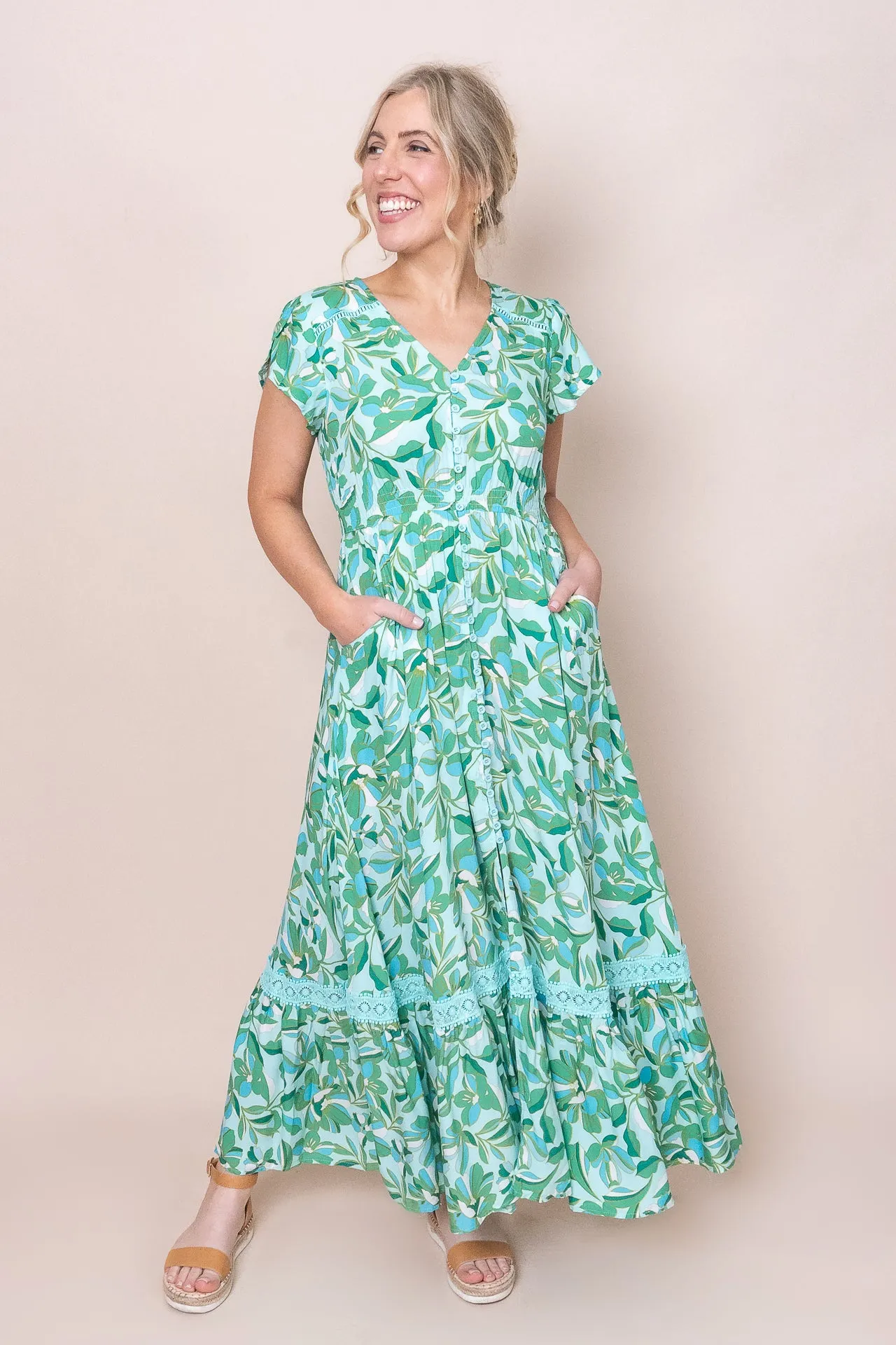 Mabel Dress in Aqua sold by Always Alice product image thumbnail 2