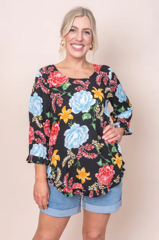 Wrenlee Top in Black - Final Sale sold by Always Alice