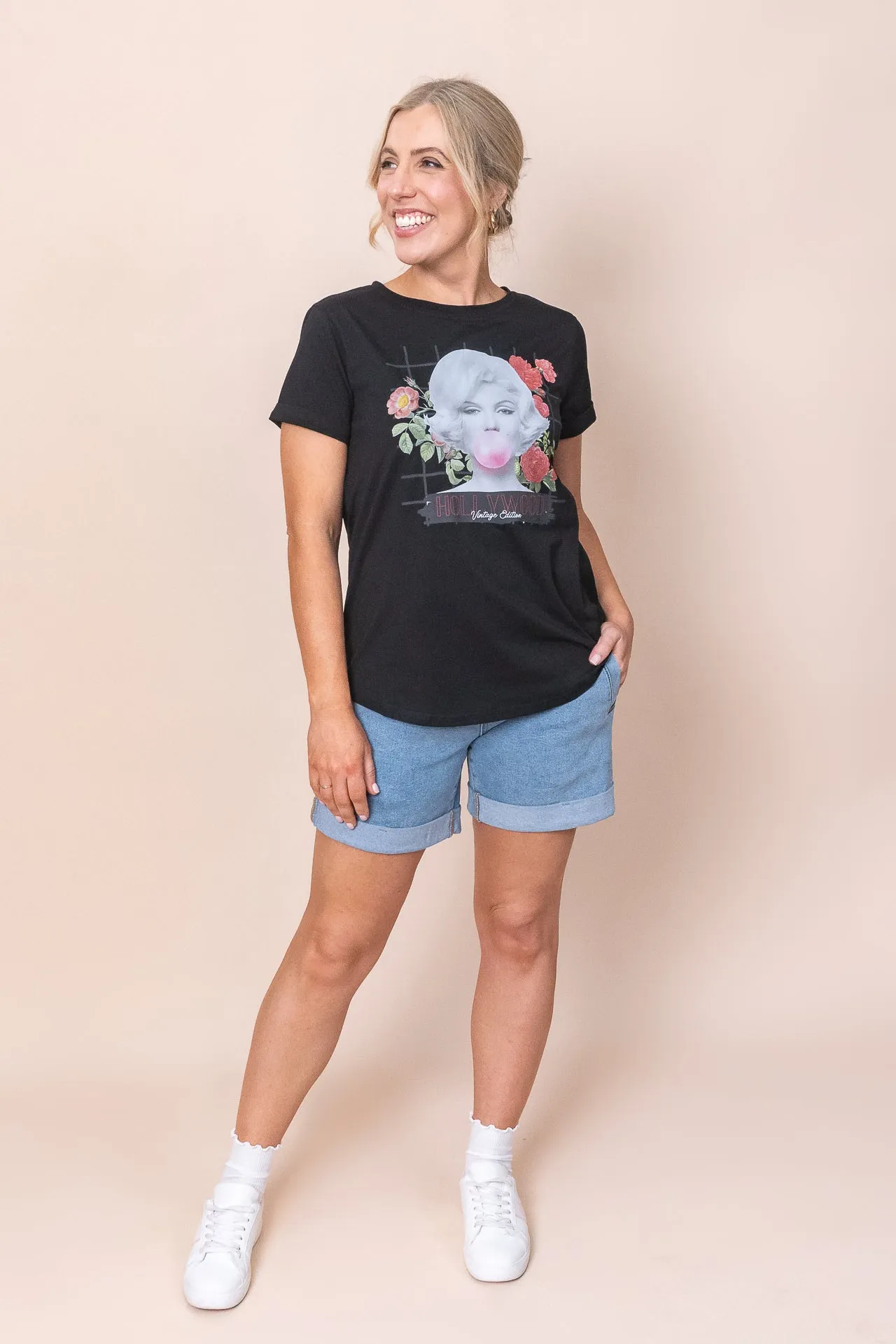 Pop Tee in Black - Final Sale sold by Always Alice product image thumbnail 2