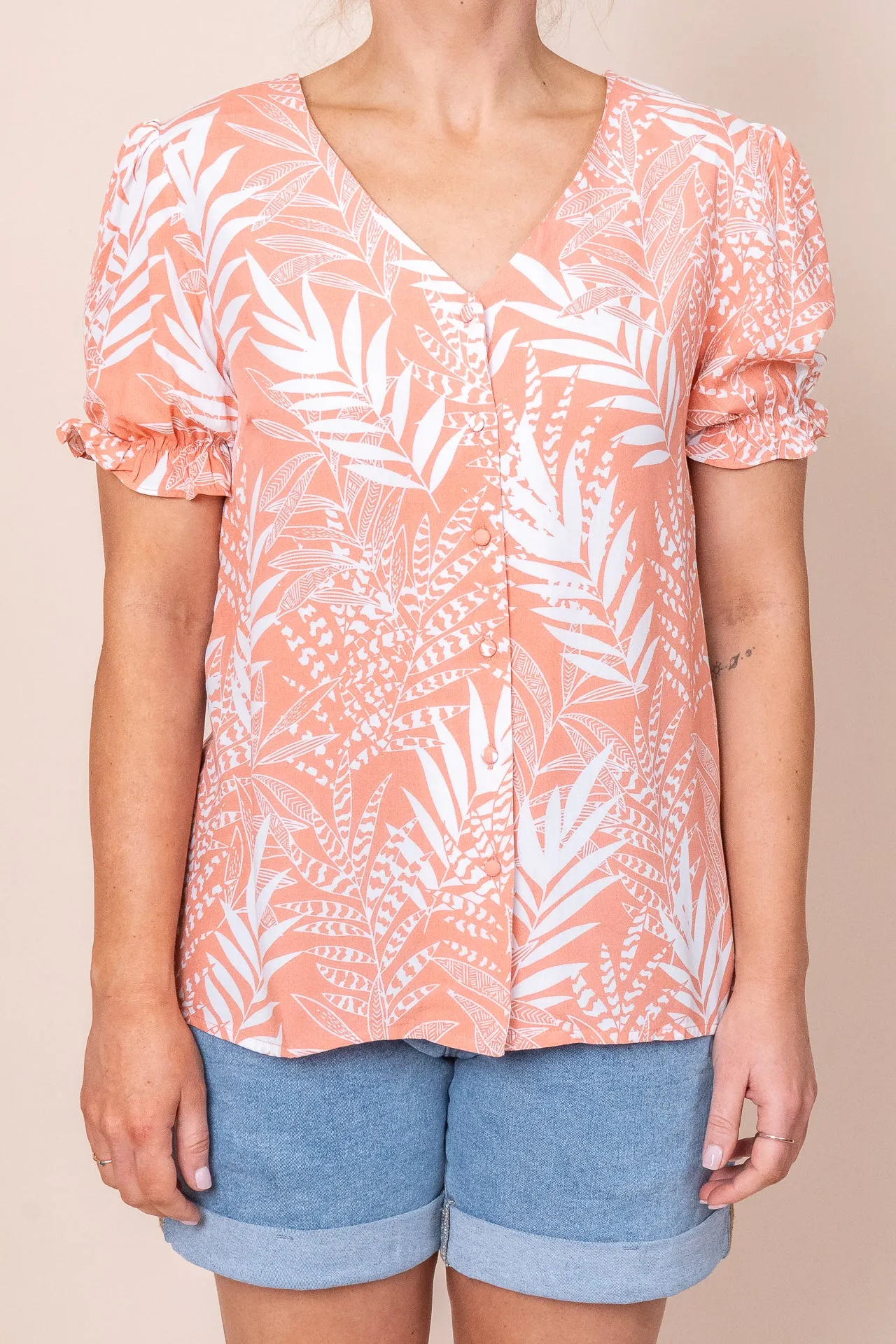 Ivie Top in Coral sold by Always Alice product image thumbnail 4