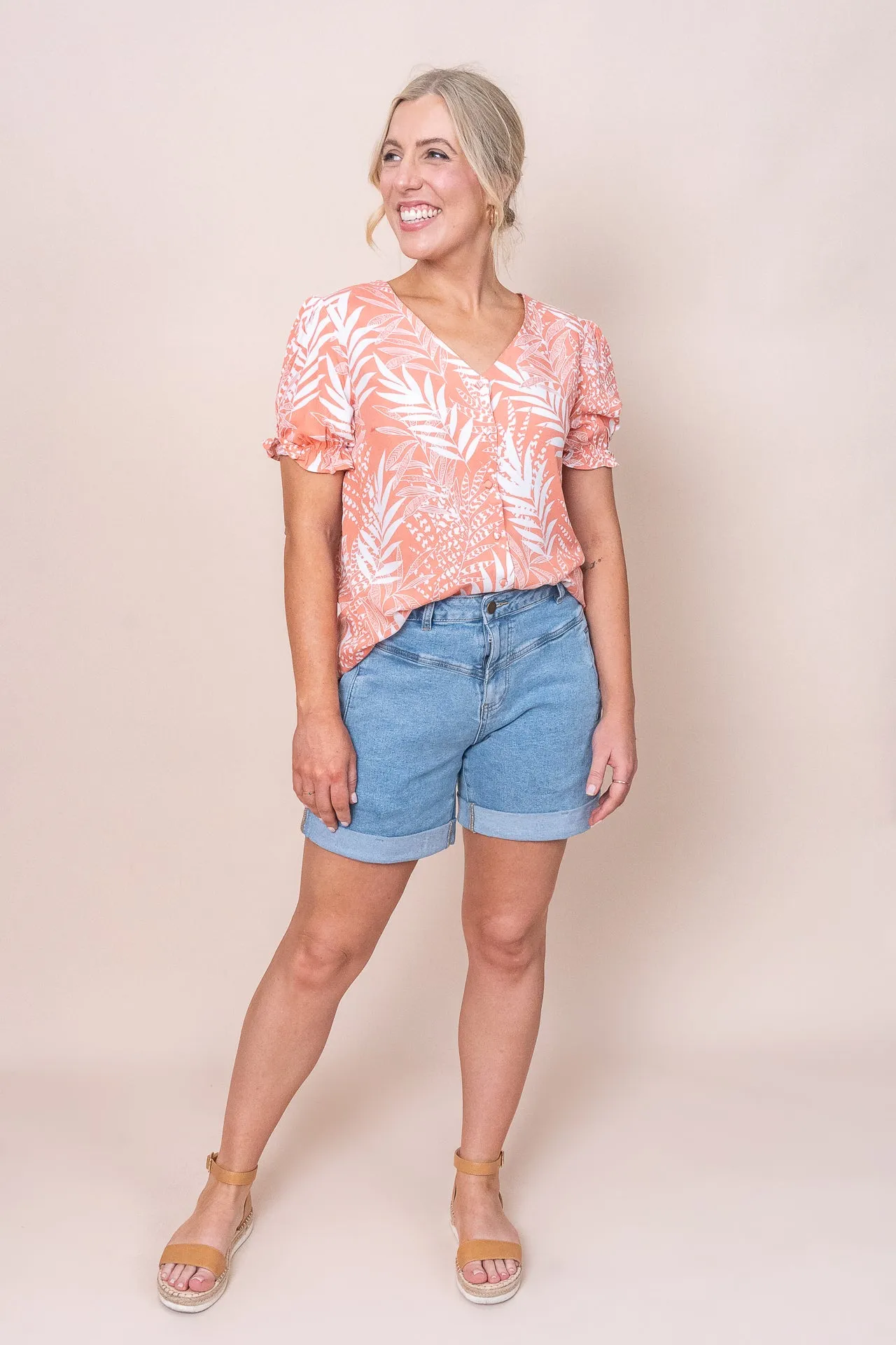 Ivie Top in Coral sold by Always Alice product image thumbnail 2