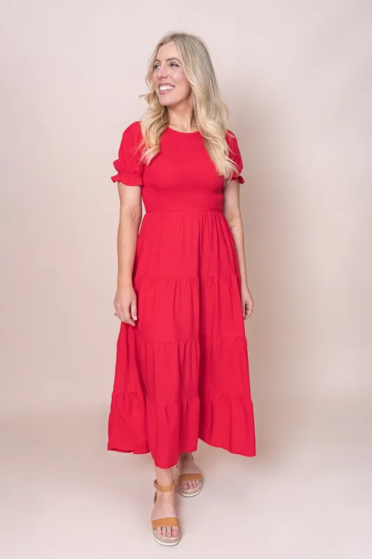 Taylor Dress in Red sold by Always Alice