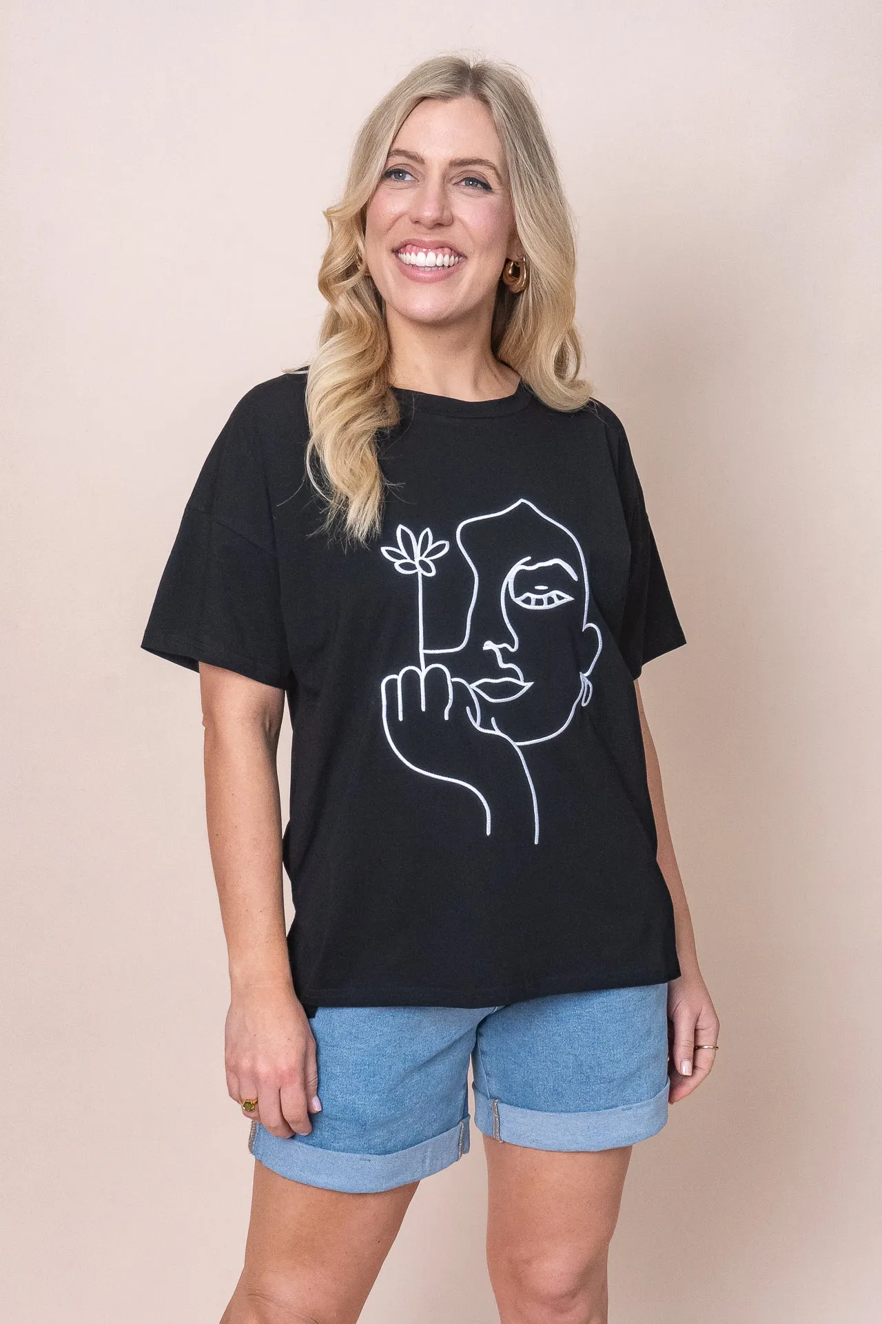 Glory Tee in Black sold by Always Alice