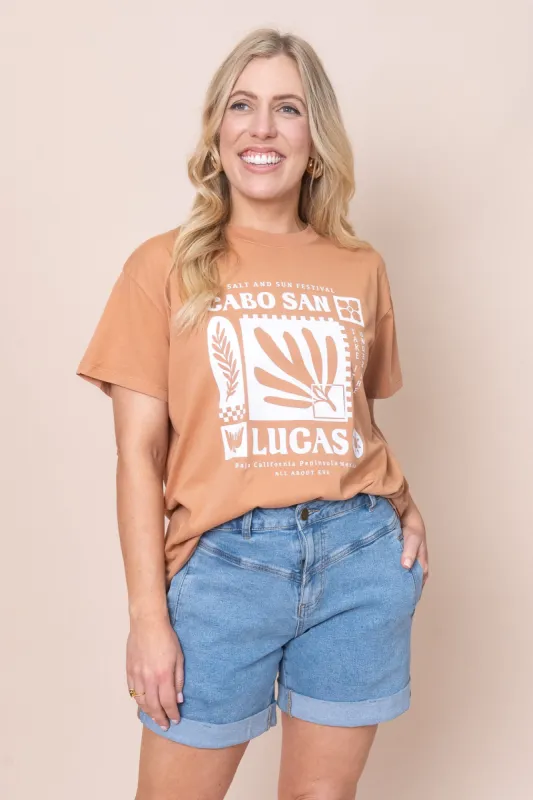 Baja Standard Tee in Tan - All About Eve - Final Sale sold by Always Alice