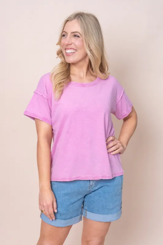 Marley Tee in Pastel Lavender - Foxwood sold by Always Alice