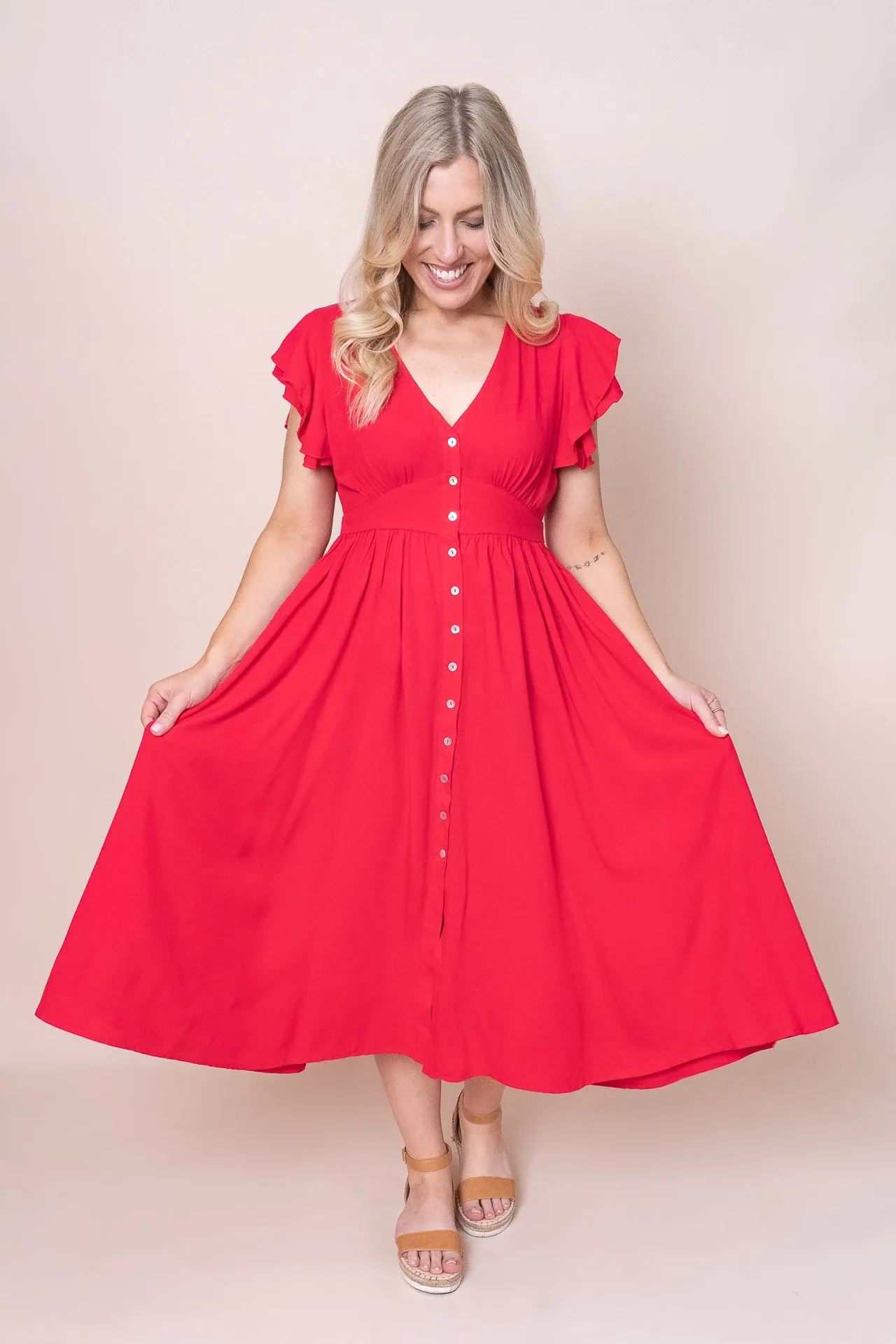Gilly Dress in Red - Final Sale sold by Always Alice product image thumbnail 2