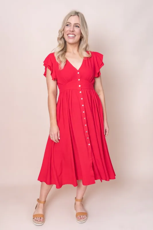 Gilly Dress in Red - Final Sale sold by Always Alice