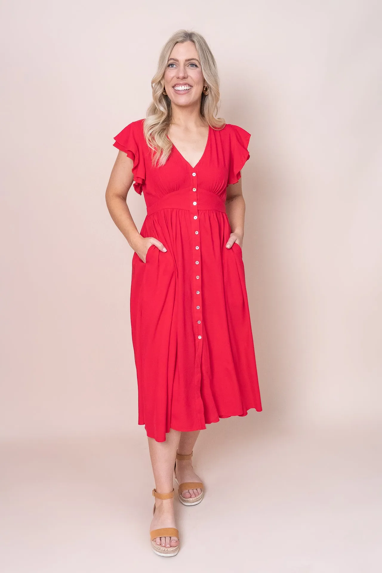 Gilly Dress in Red - Final Sale sold by Always Alice product image thumbnail 3