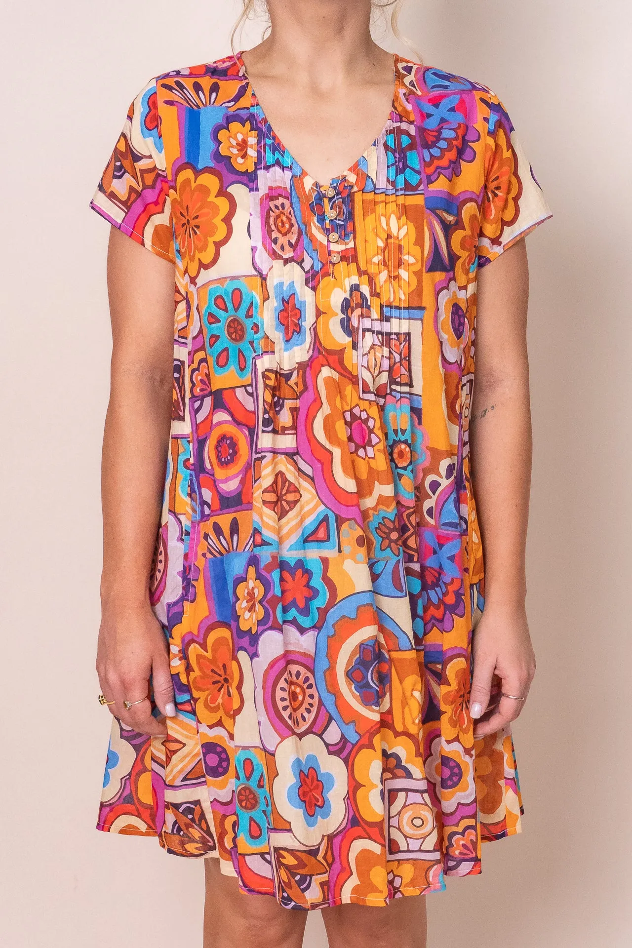 Kelsey Dress in Orange Multi - Final Sale sold by Always Alice product image thumbnail 3