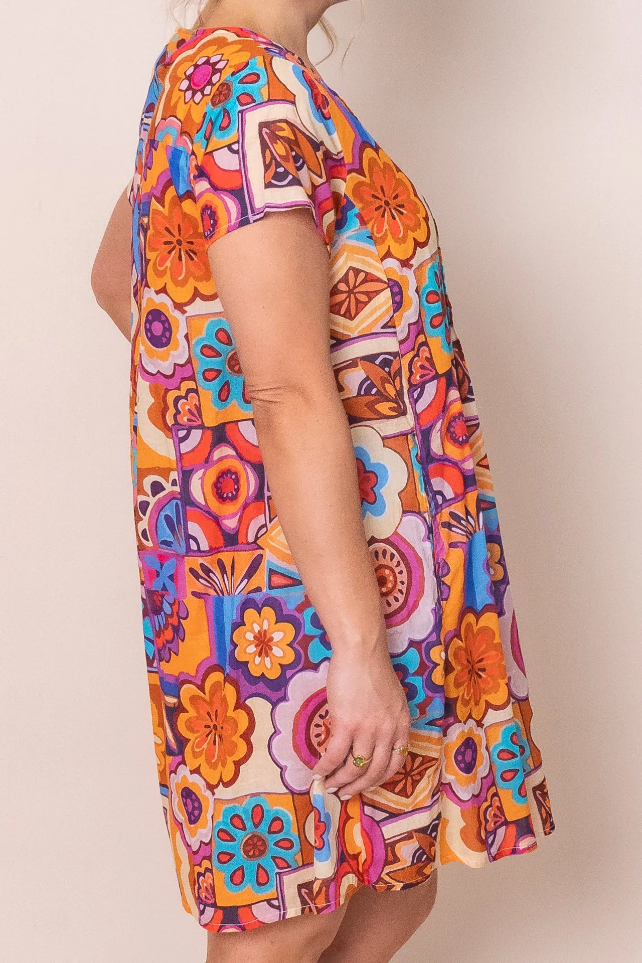 Kelsey Dress in Orange Multi - Final Sale sold by Always Alice product image thumbnail 5