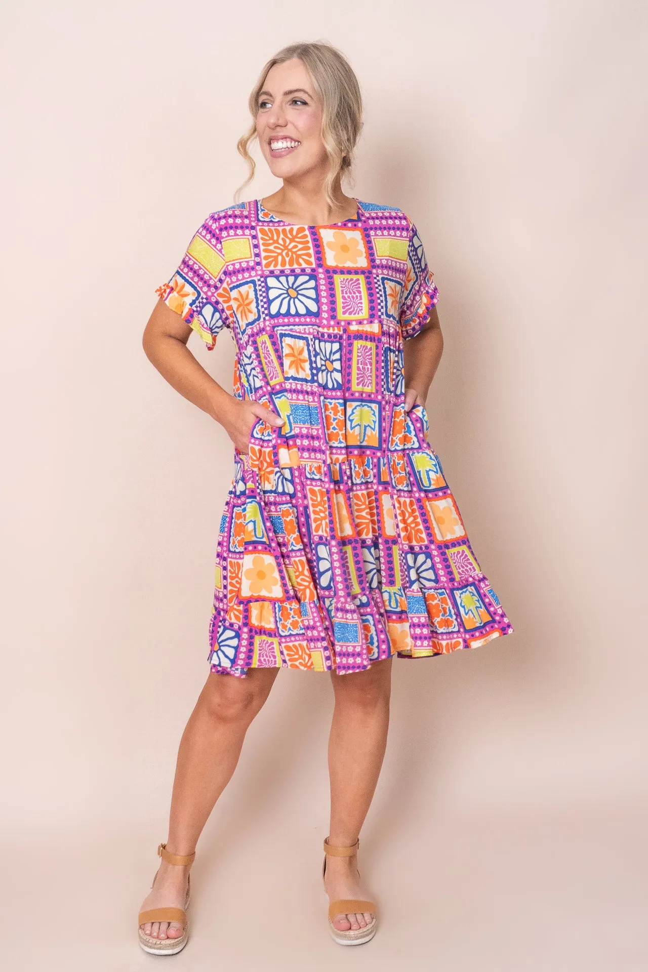 Ettie Dress in Fuchsia sold by Always Alice