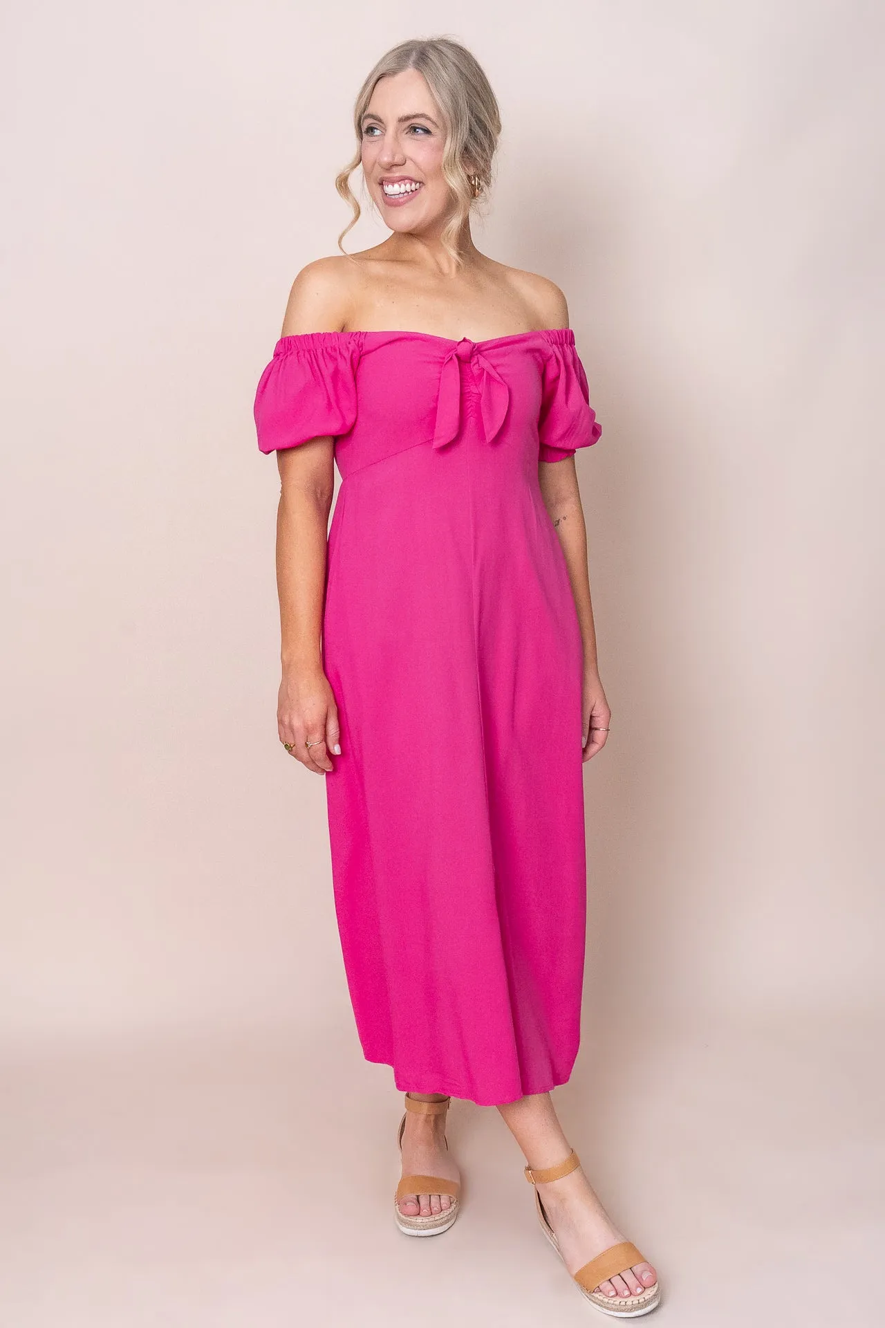 Sienna Midi Dress in Pink sold by Always Alice product image thumbnail 2
