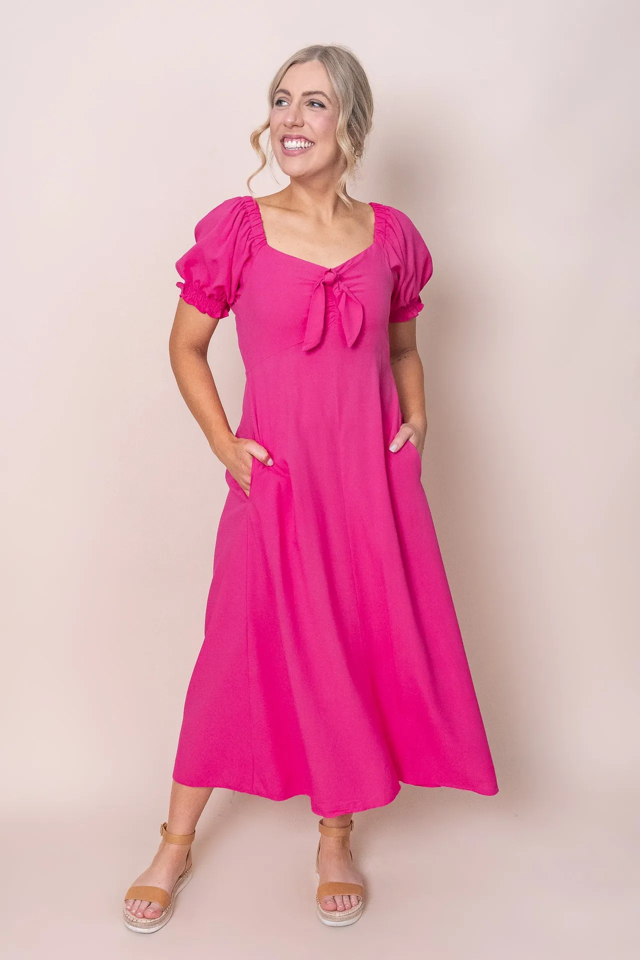 Sienna Midi Dress in Pink sold by Always Alice product image thumbnail 3