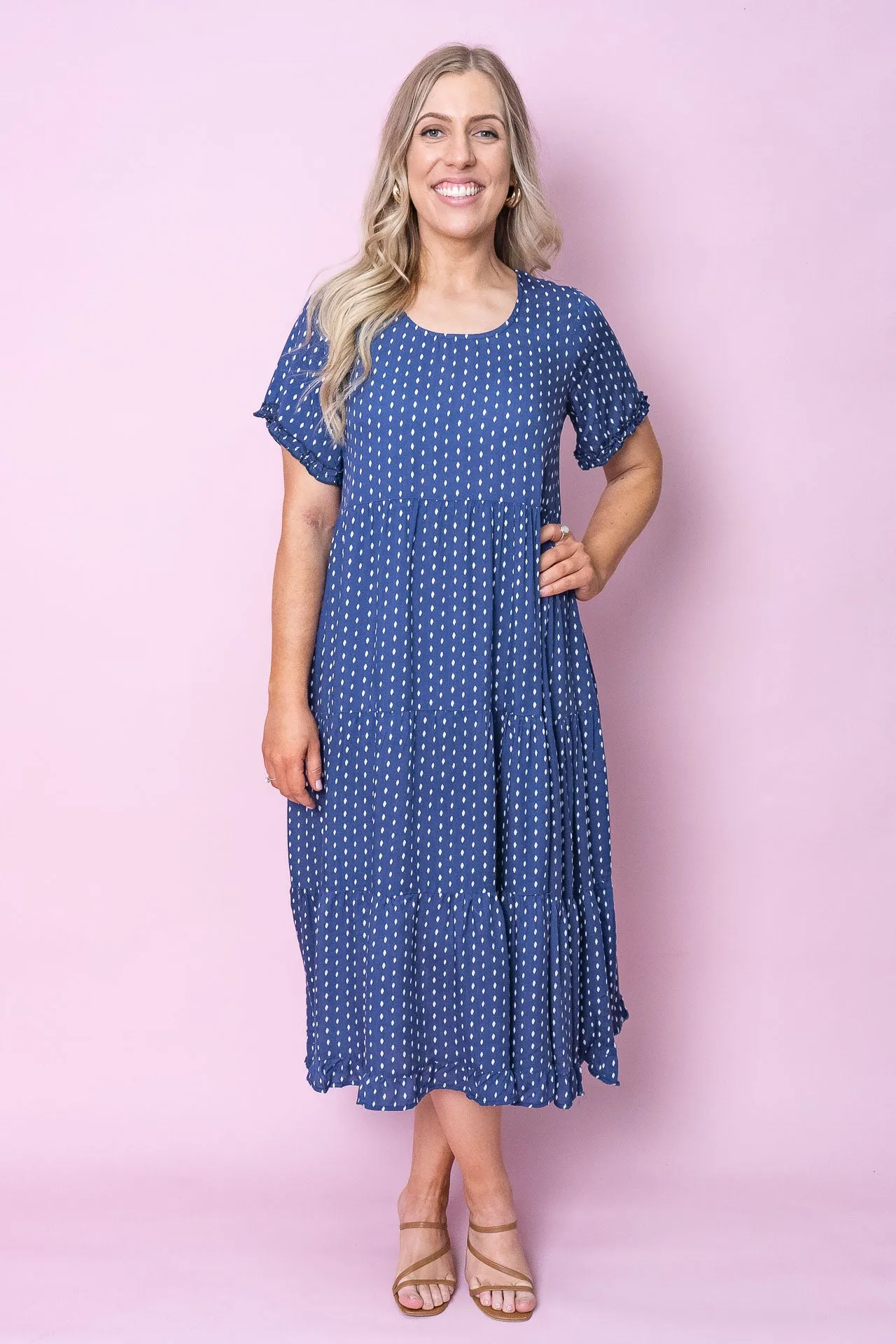 Jensen Midi Dress in Navy sold by Always Alice product image thumbnail 4