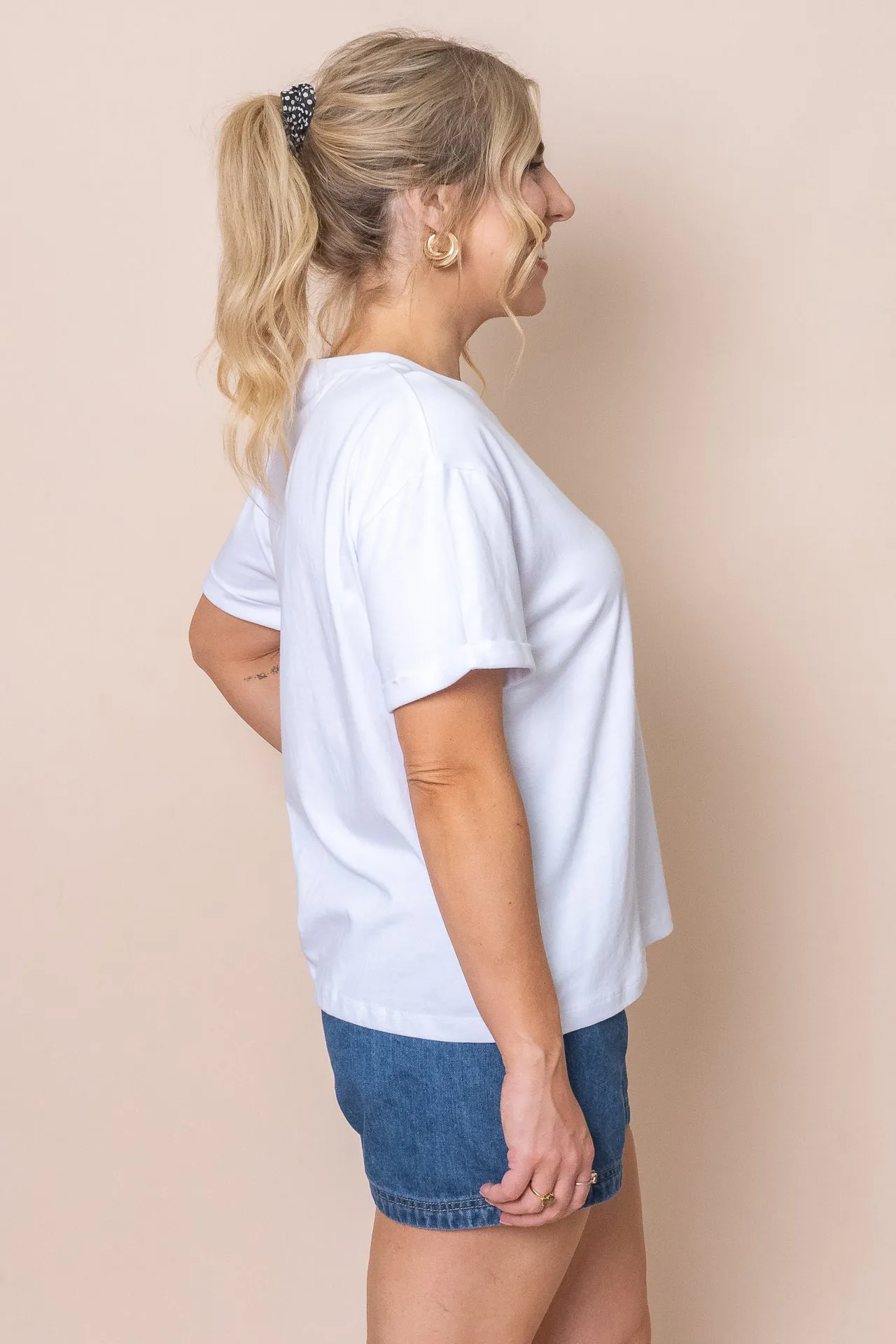 Huntleigh Oversized Tee in White - Foxwood sold by Always Alice product image thumbnail 4