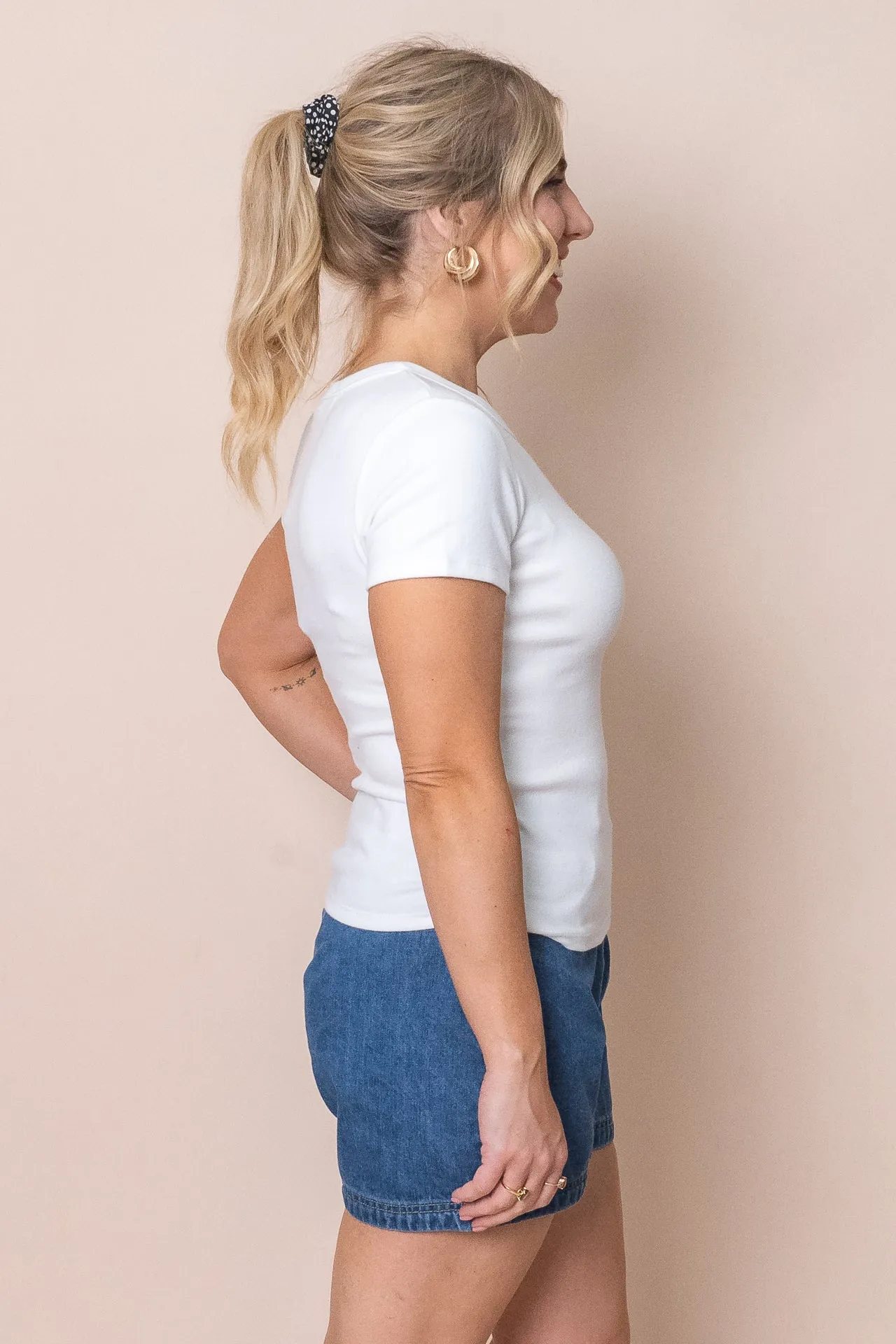 Eve Regular Tee in White - All About Eve - Final Sale sold by Always Alice product image thumbnail 4