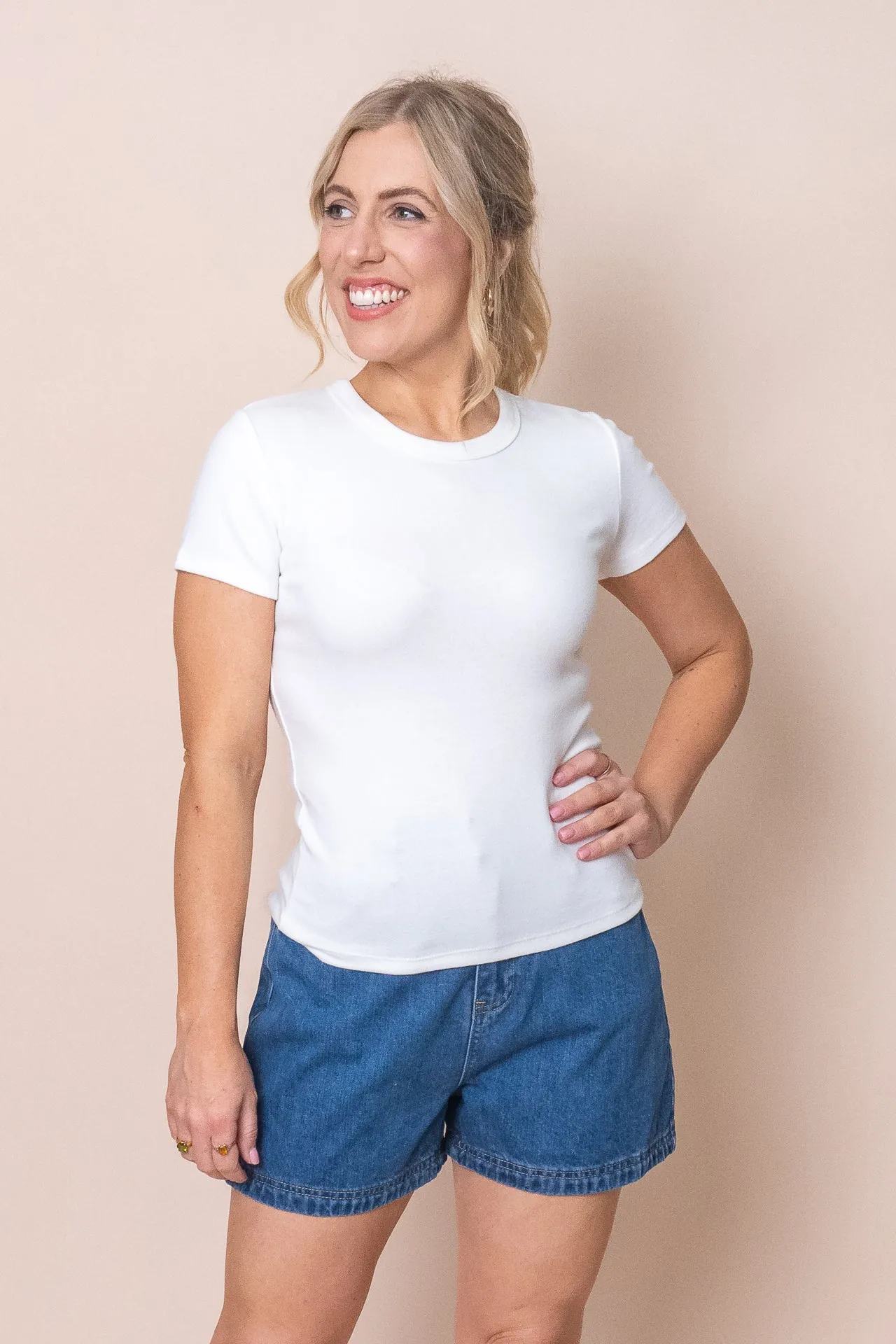 Eve Regular Tee in White - All About Eve - Final Sale sold by Always Alice
