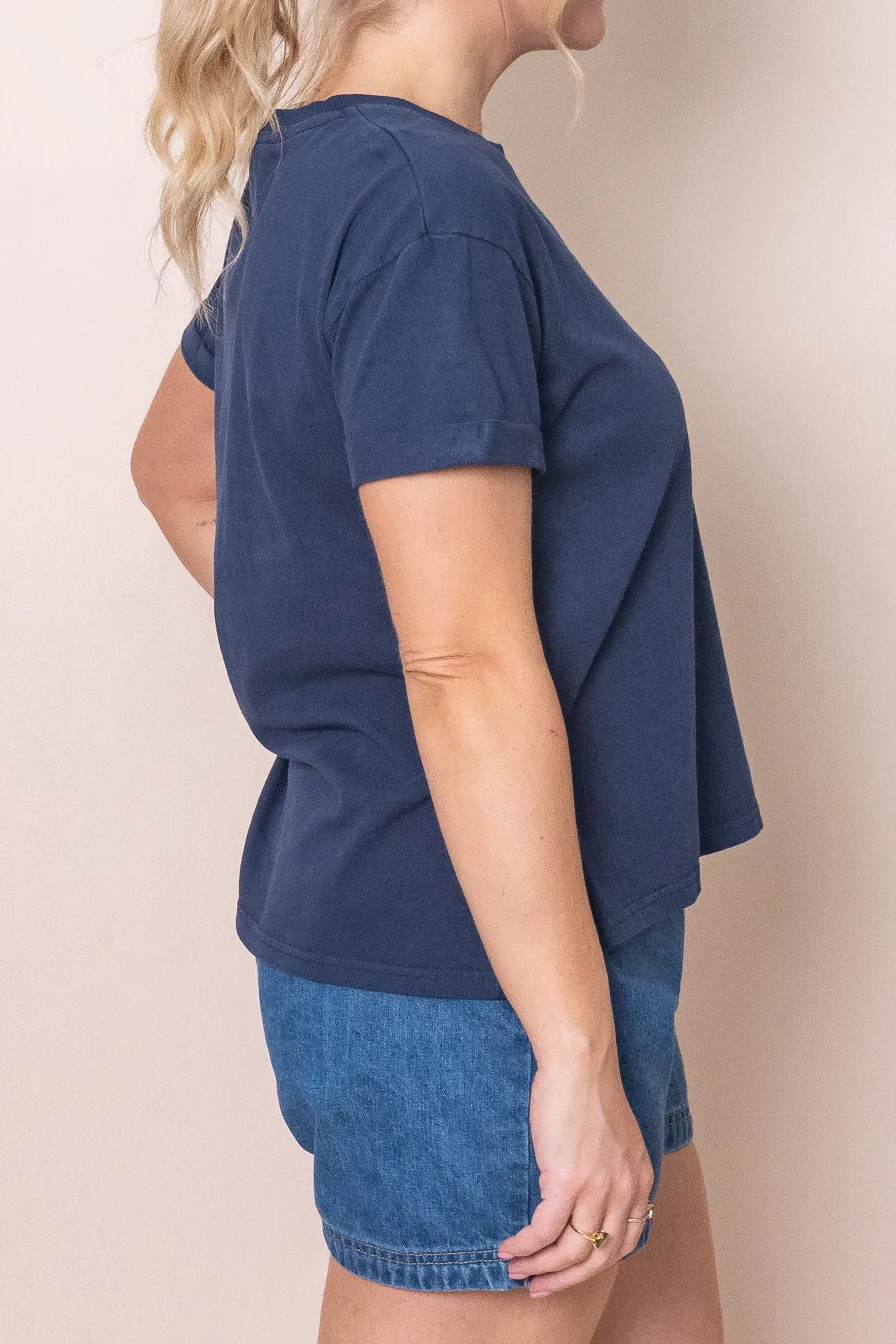 AAE Washed Tee in Navy - All About Eve sold by Always Alice product image thumbnail 4