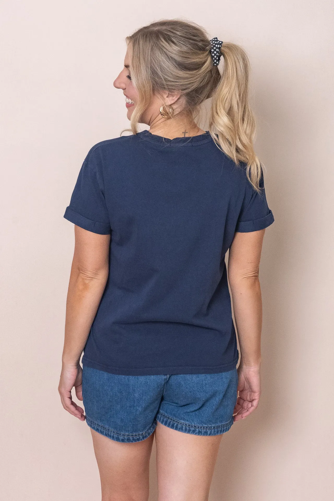 AAE Washed Tee in Navy - All About Eve sold by Always Alice product image thumbnail 5