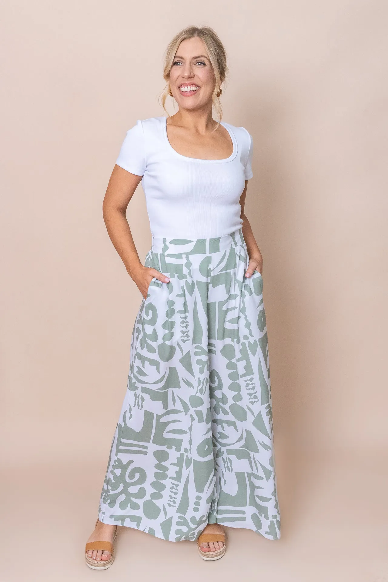 Attie Pants in Sage - Final Sale sold by Always Alice