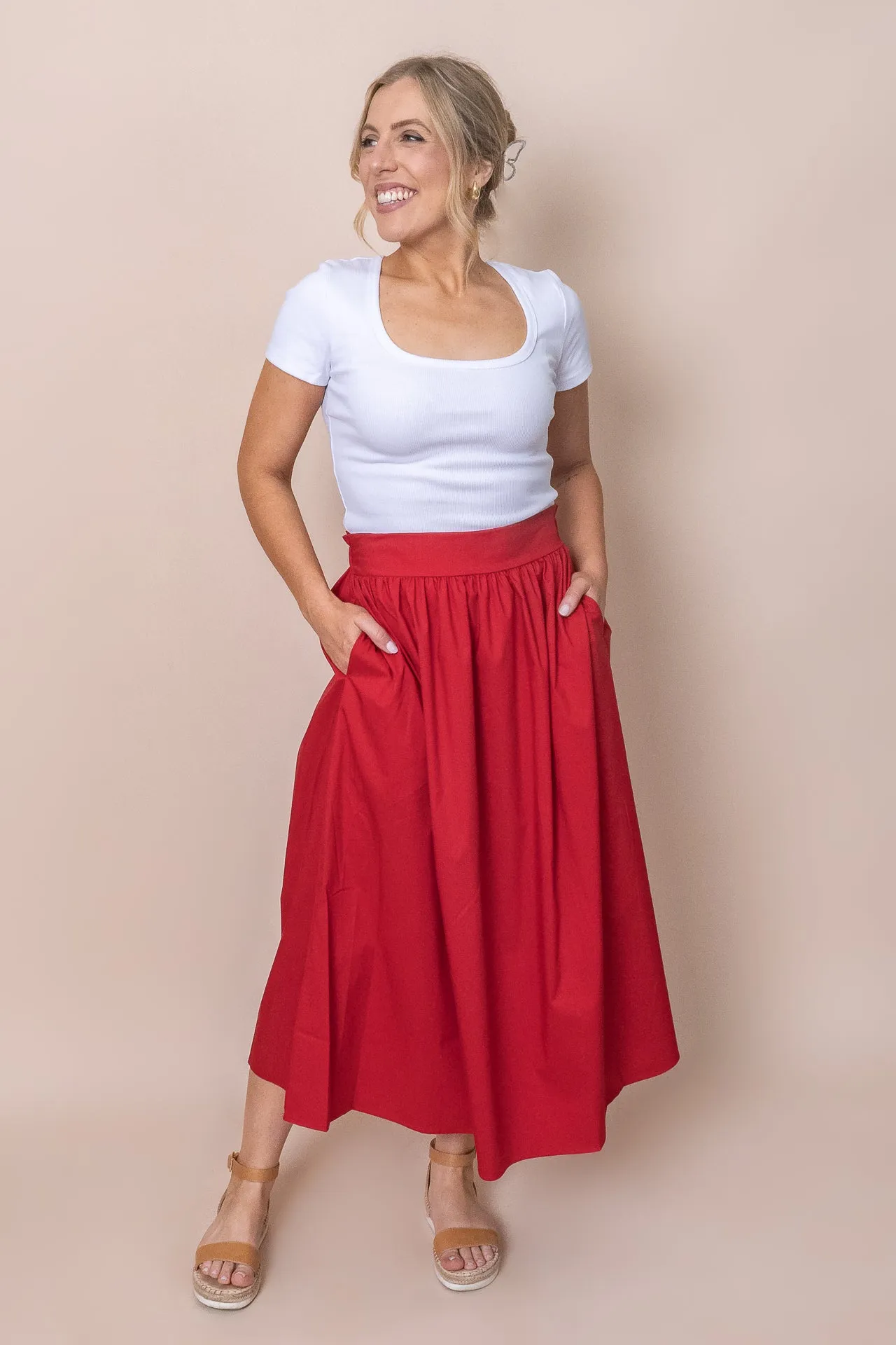 Rachel Skirt in Red sold by Always Alice product image thumbnail 3
