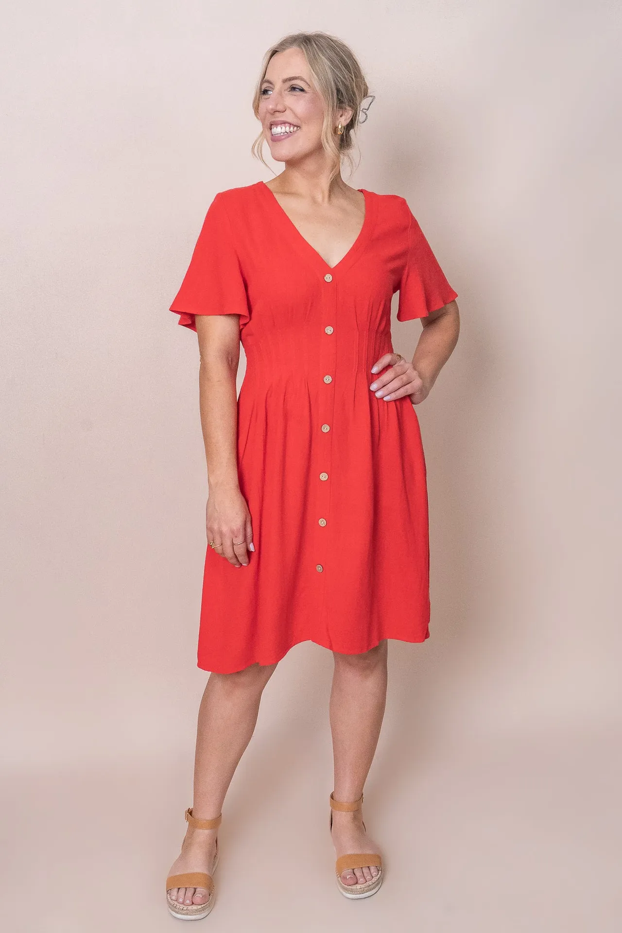 Delia Dress in Red - Final Sale sold by Always Alice product image thumbnail 2