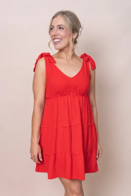 Ornella Dress in Red - Final Sale sold by Always Alice