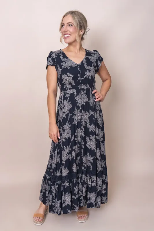 Hannah Dress in Dark Navy sold by Always Alice