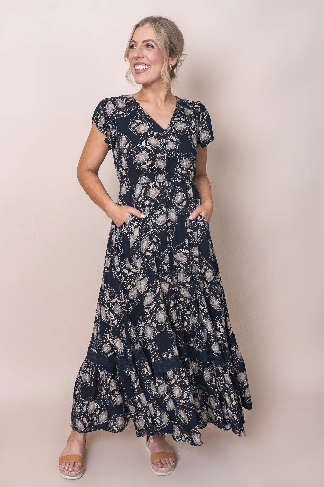 Maria Maxi Dress in Navy sold by Always Alice product image thumbnail 3