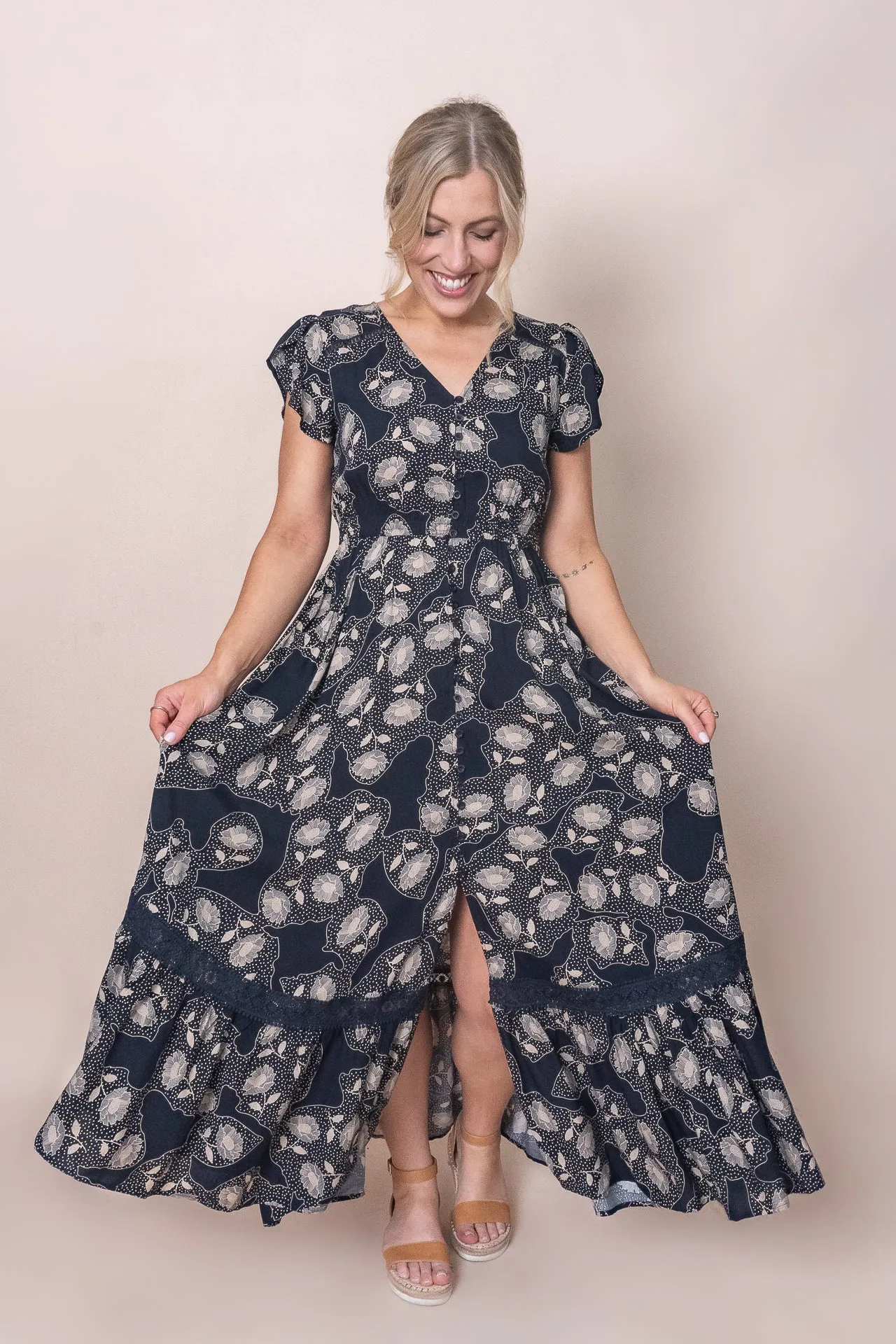 Maria Maxi Dress in Navy sold by Always Alice product image thumbnail 2