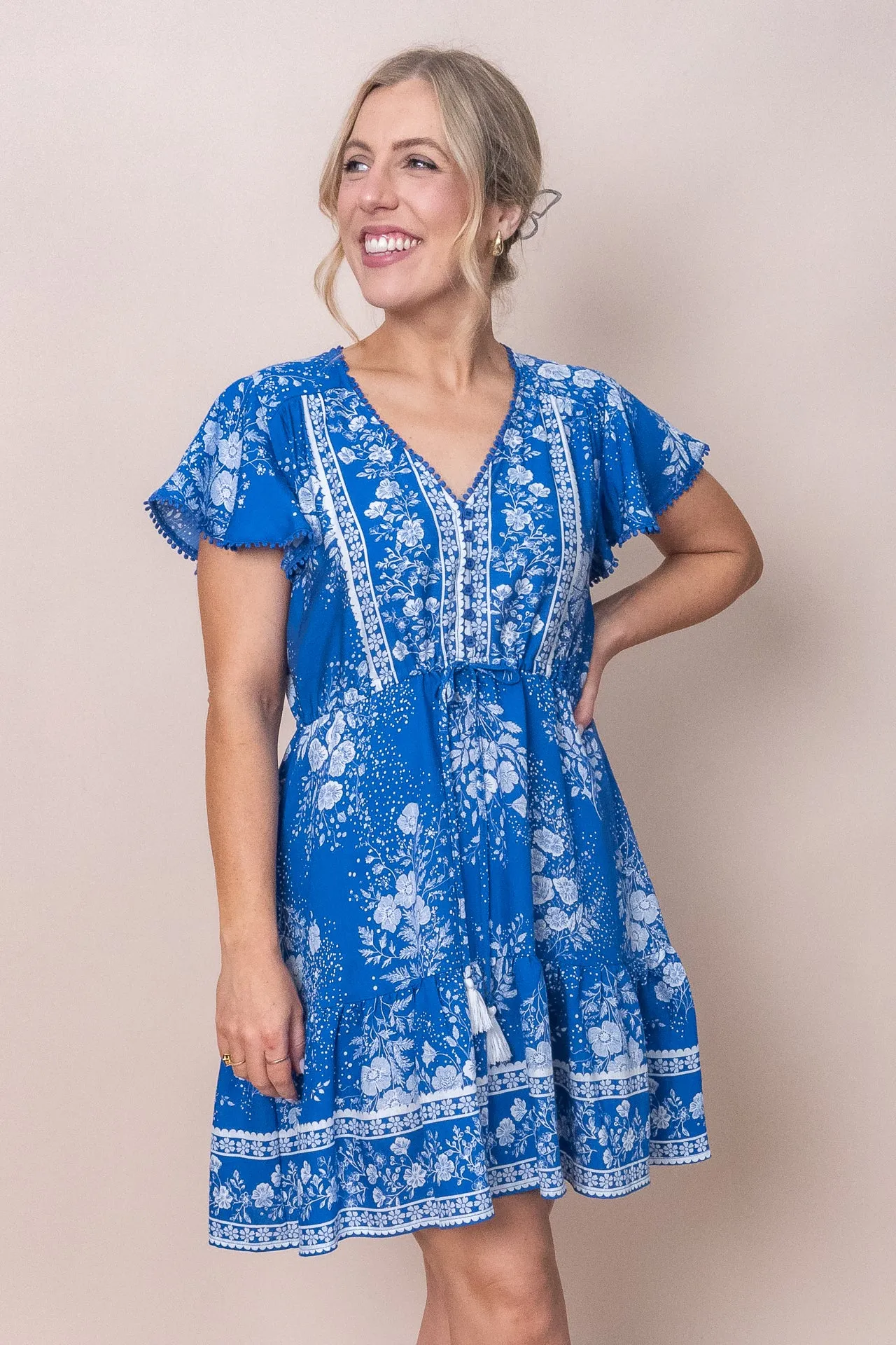 Corie Dress in Blue - Final Sale sold by Always Alice