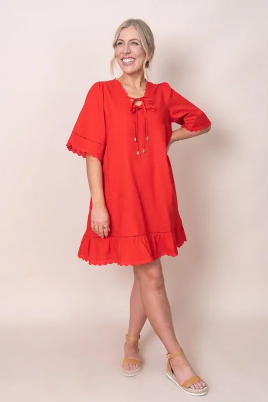 Jingle Dress in Red - Final Sale sold by Always Alice