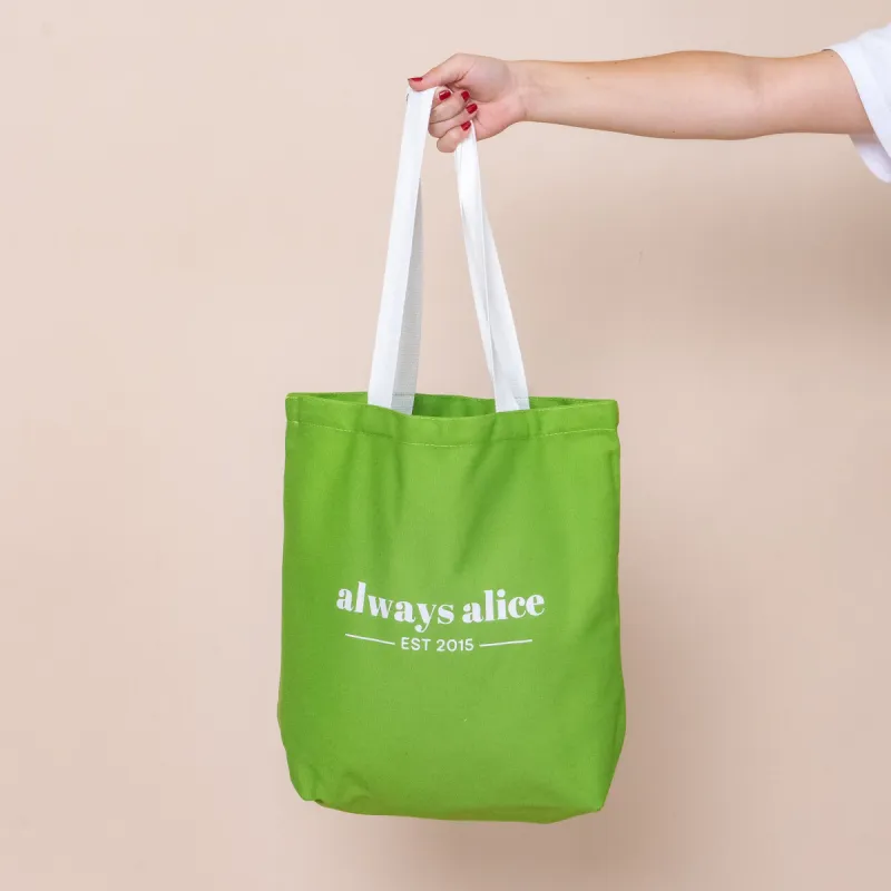 Green Tote sold by Always Alice