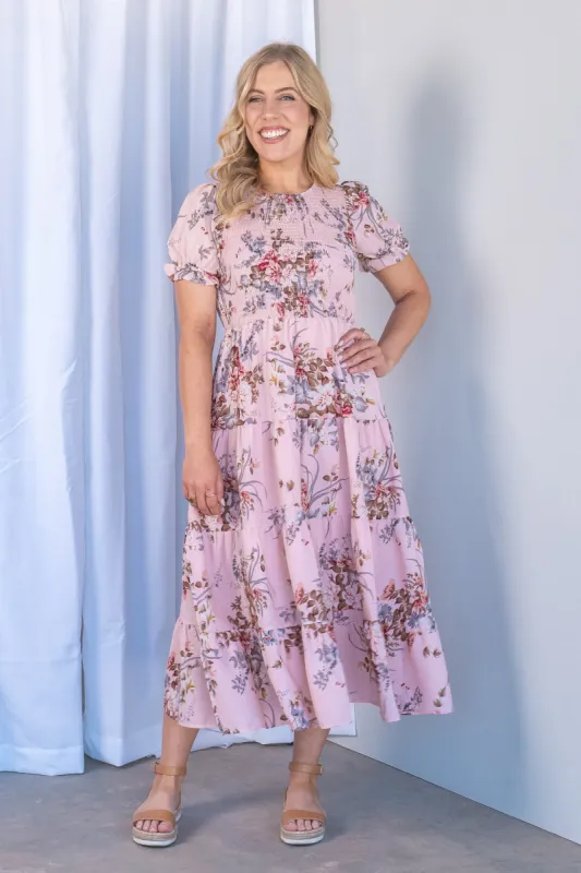 Hillary Dress in Pink sold by Always Alice