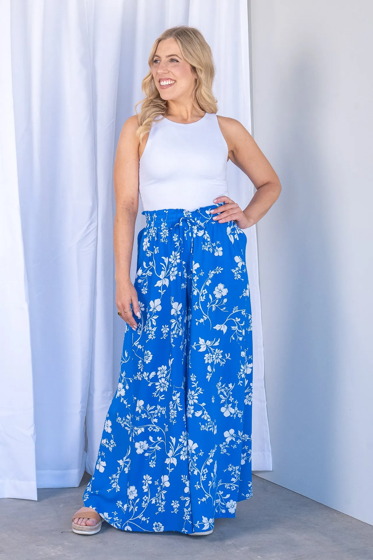 Tinsley Pants in Blue sold by Always Alice