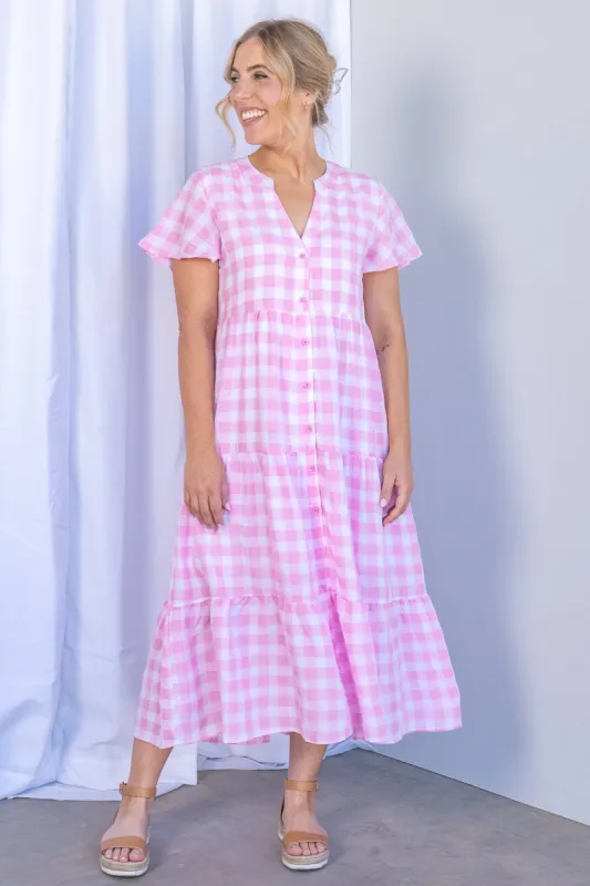 Yohana Dress in Pink - Final Sale sold by Always Alice