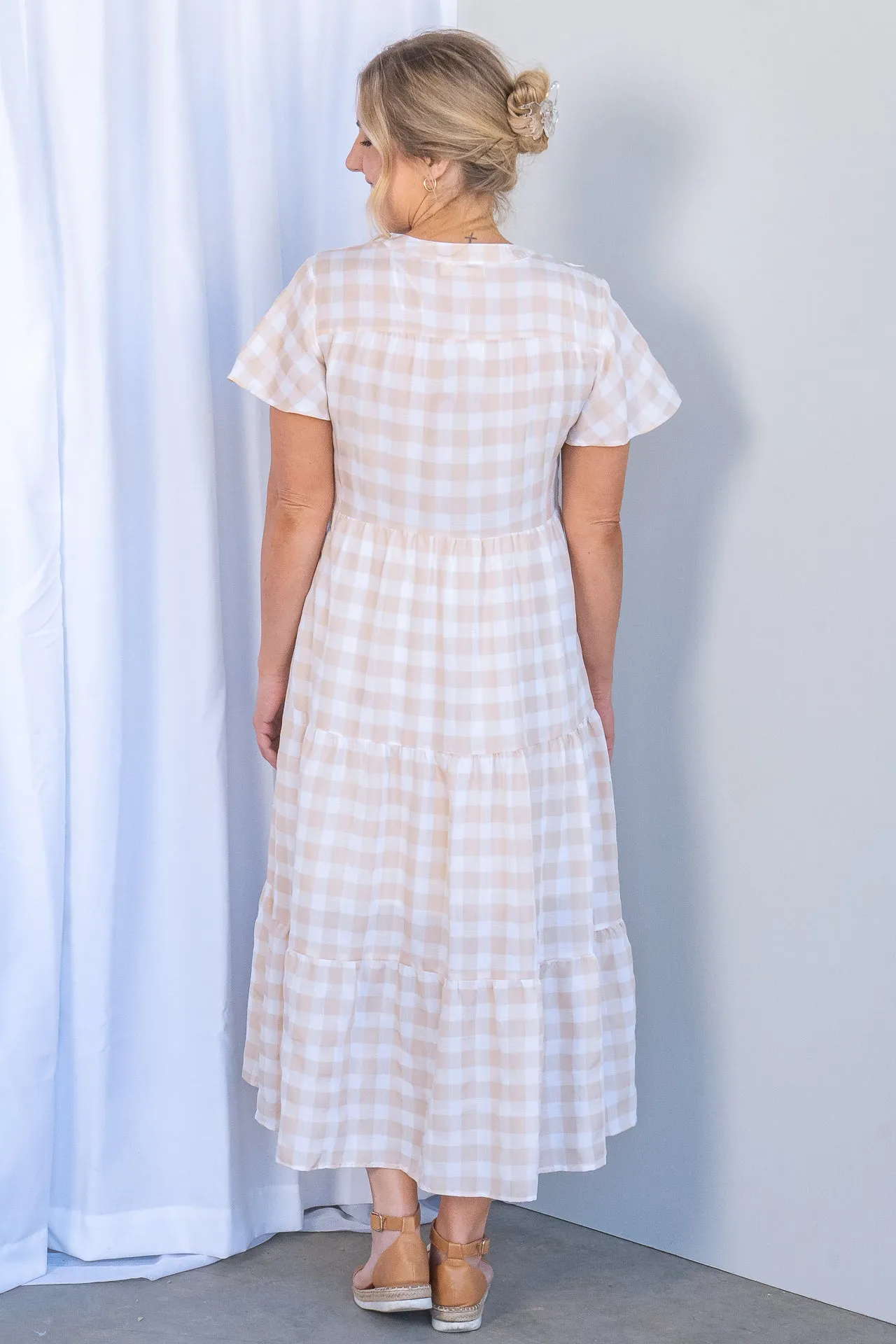 Yohana Dress in Latte - Final Sale sold by Always Alice product image thumbnail 5