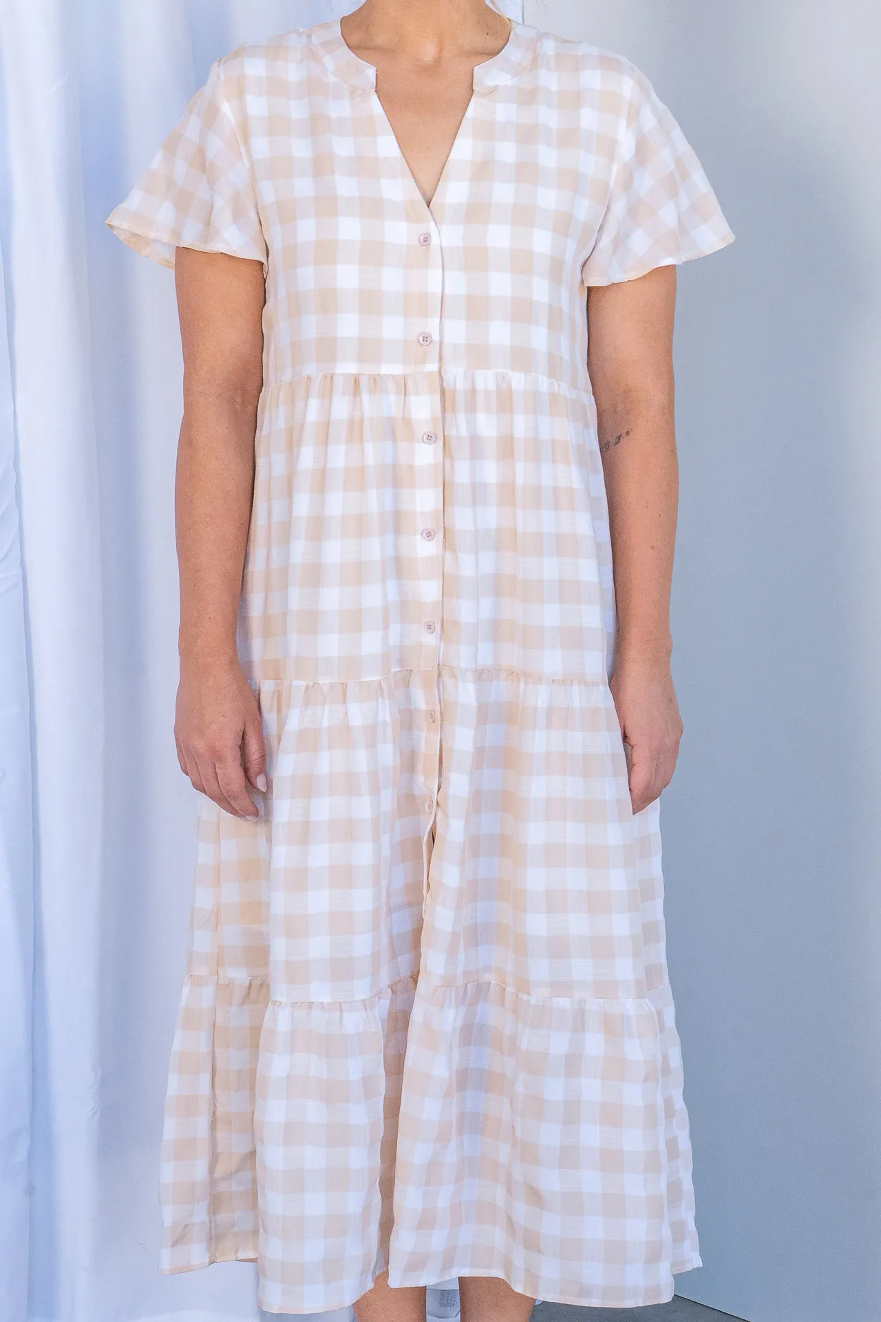 Yohana Dress in Latte - Final Sale sold by Always Alice product image thumbnail 3