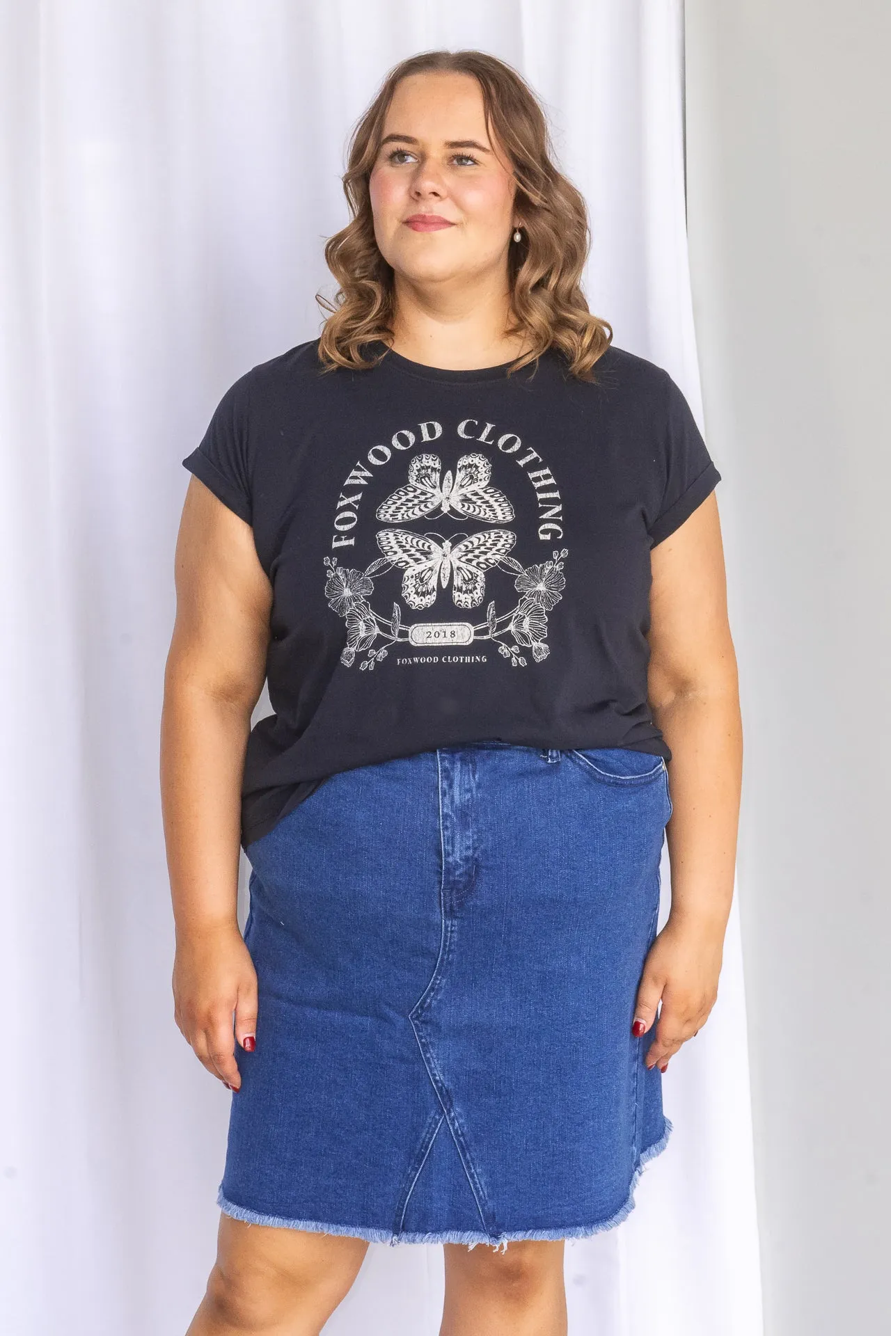 Vintage Butterfly Tee in Washed Black - Foxwood - Final Sale sold by Always Alice product image thumbnail 2