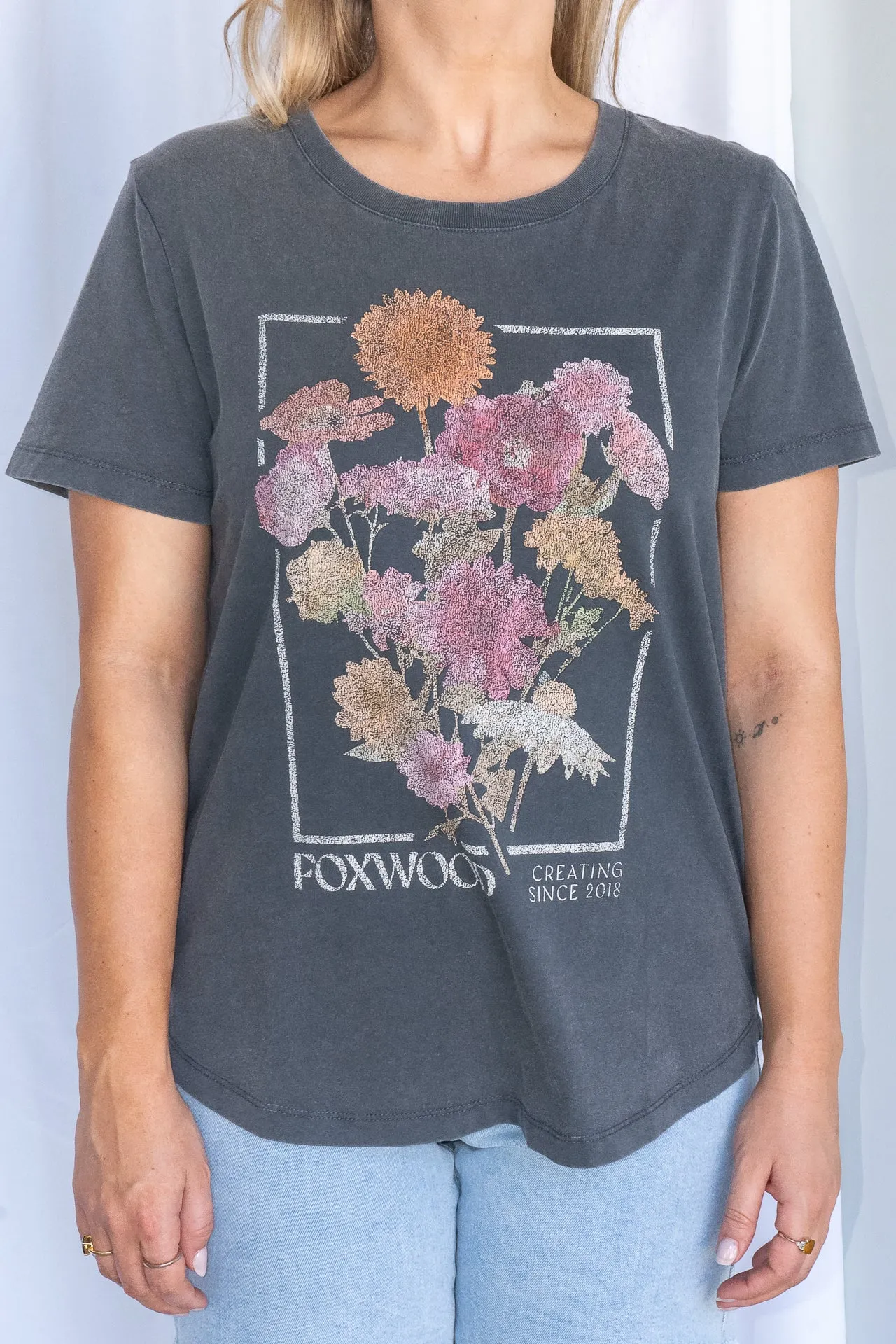 In Bloom Tee in Washed Black - Foxwood - Final Sale sold by Always Alice product image thumbnail 2