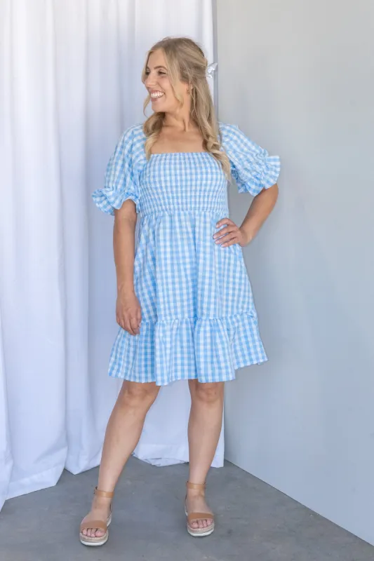 Queenie Dress in Light Blue - Final Sale sold by Always Alice