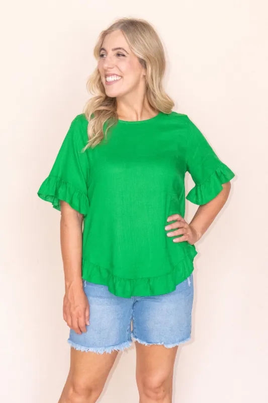 Bo Top in Bright Green - Final Sale sold by Always Alice