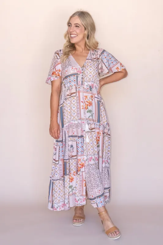 Fiorella Maxi Dress in Vintage White sold by Always Alice