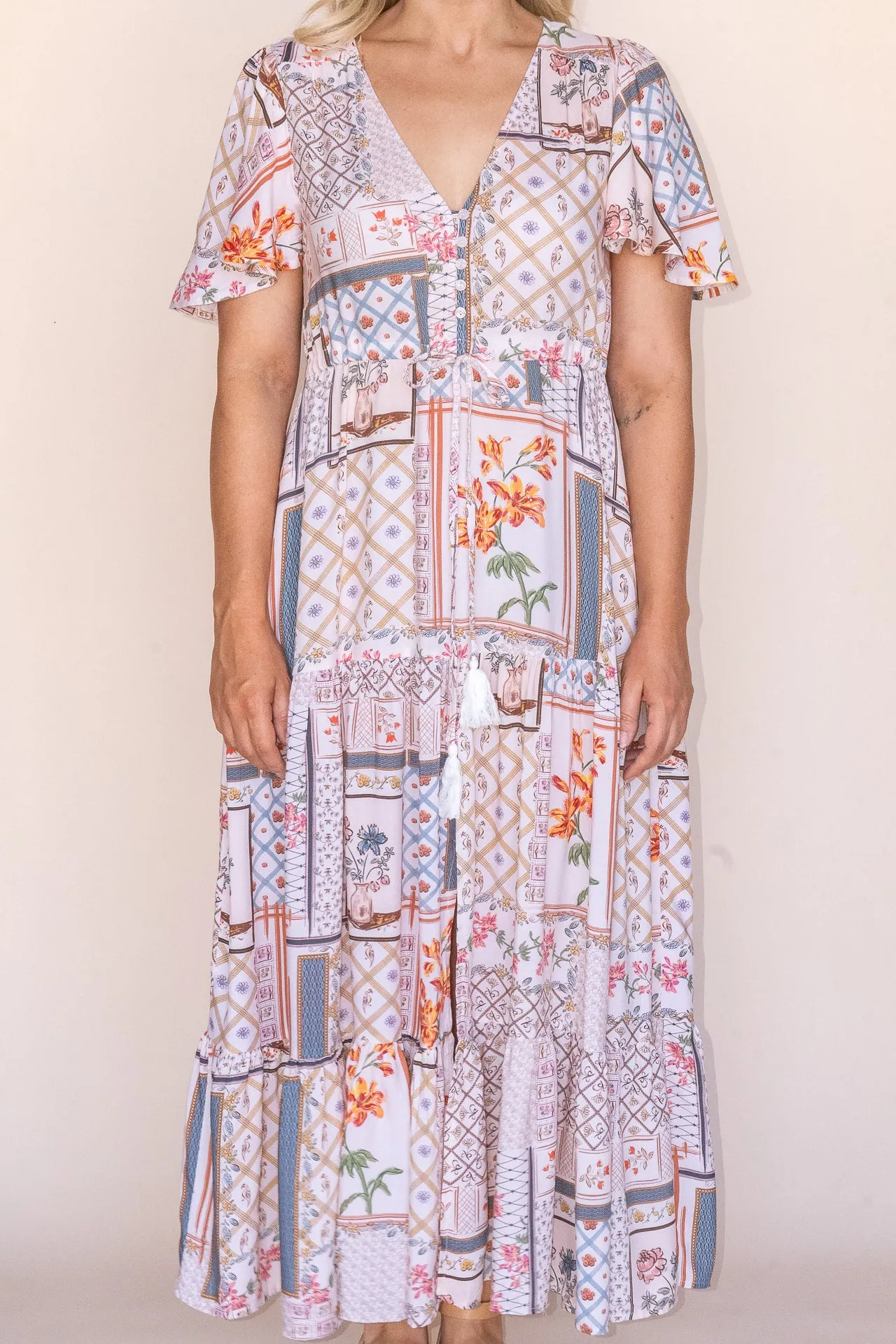 Fiorella Maxi Dress in Vintage White sold by Always Alice product image thumbnail 4