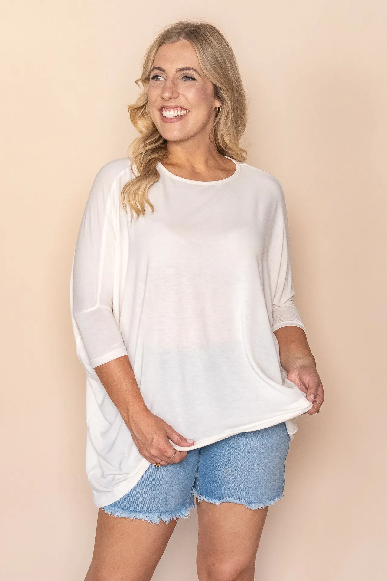 Zoei Top in Cream sold by Always Alice