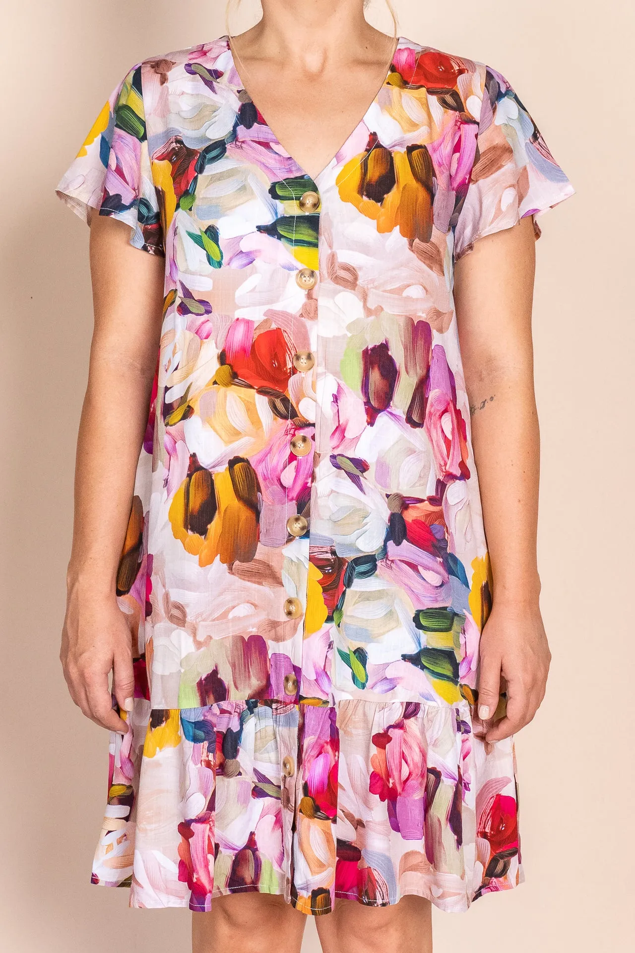 Zimi Floral Dress in Multi sold by Always Alice product image thumbnail 3