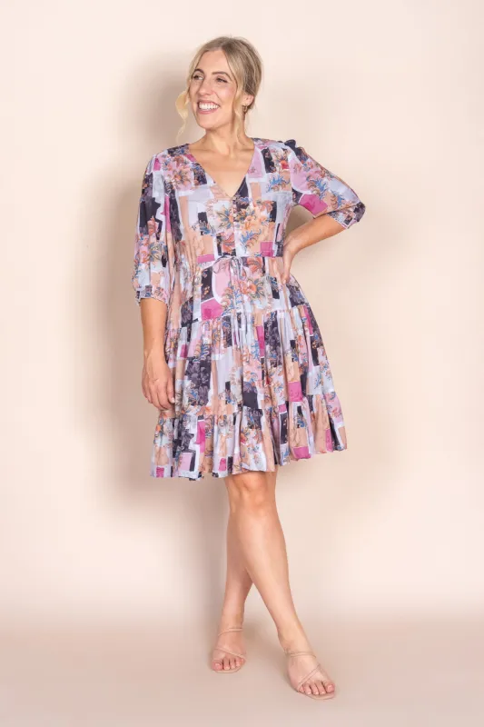 Wendal Floral Dress in Mocha Multi sold by Always Alice